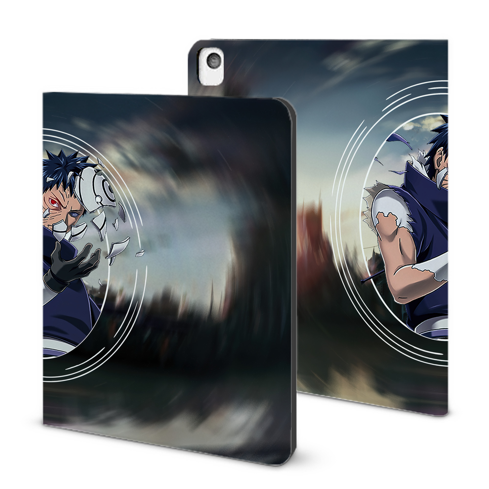 （画像用） NARUTO -ナルト- NARUTO -ナルト- 疾風伝 IPadケース ペンホルダー付き ブックスタイルデザイン